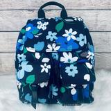 Kate Spade Bags | Kate Spade Carley Bold Blooms Flap Backpack | Color: Black/Blue | Size: Os