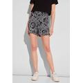 Shorts STREET ONE Gr. 38, Kurz, schwarz (black) Damen Hosen Gerade