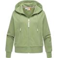 Kapuzensweatjacke RAGWEAR "Taila", Damen, Gr. L (40), braun (dusty), Sweatware, Material: 70% Baumwolle, 30% Polyester, casual, weit hüftlang, tiefer Rundhals, Langarm Ärmel ohne Ärmelschlitz Rippbündchen, Sweatjacken, modische Damen Sweatjacke mit...
