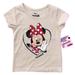 Disney Shirts & Tops | Disney Junior Minnie Mouse Metallic Heart Graphic Short Sleeve Tee Size 5 | Color: Cream/Red | Size: 5g