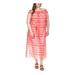 Michael Kors Dresses | Michael Kors Womens Red Lined Short Sleeve Off Shoulder Maxi Shift Dress Plus 1x | Color: Red | Size: 1x