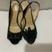 Kate Spade Shoes | Kate Spade Black Gray Velvet Animal Print Slingback Heels Pump Shoes Sz 8 B | Color: Black/Gray | Size: 8