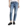 Boyfriend-Jeans MARC O'POLO "aus Bio-Baumwoll-Mix", Damen, Gr. 25, Länge 34, blau (sustainable clean blau wash), Obermaterial: 98% Baumwolle, 2% Elasthan, unifarben, casual, lässig geschnitten knöchellang, Jeans