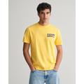 T-Shirt GANT "GANT Arch Script Graphic T-Shirt" Gr. XXXL, smooth yellow Herren Shirts T-Shirts