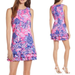 Lilly Pulitzer Dresses | Lilly Pulitzer Marla Romper Dress Pink Tropics Sun Drenched Ruffed Flowers Nwt 4 | Color: Pink/Purple | Size: 4