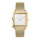 Larsson & Jennings Norse Unisex Mens Womens Watch with 34mm Satin White dial and Gold Gold Plated Stainless Steel Strap LJXII234004.