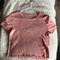 American Eagle Outfitters Tops | American Eagle Butter Soft Badminton Club T-Shirt Size Large | Color: Pink/White | Size: L