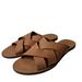 Madewell Shoes | Madewell Women’s Slide Sandals Leather Size 7.5 | Color: Brown/Tan | Size: 7.5