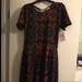 Lularoe Dresses | Large Lularoe Amelia | Color: Black/Orange | Size: L