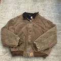 Carhartt Jackets & Coats | Carhartt Canvas Santa Fe Work Jacket Lined Usa J14cht Men’s | Color: Brown | Size: 4xl