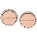 Michael Kors Jewelry | Michael Kors Logo Studs Earrings Rose Gold Tone Crystal Pave | Color: Pink | Size: Os