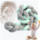 Baby Braided Cot Bumper for Anti-collision Head Cot Bed Bumper for Room Decor,D-200CM