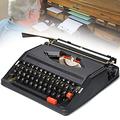 Vintage Typewriter for a Nostalgic Flow,Manual Typewriter Portable Model for Remote Writing Locations,Sleek & Type Writer Classic Word Processor,Typewriters for Writers,Black