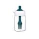 YYUFTTG Oil bottle Creative Glass Oil Bottle High Temperature Resistant With Silicone Oil Brush Integrated Cover Honey Storage Jar Kitchen Supplies (Color : Green)