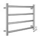 Towel Warmer/Electric Heated Towel Drying Rack, 304 Stainless Steel Heated Towel Rail Radiator with 4 Heated Bars, Wall-Mounted Towel Warmer Towel Shelf for Bathroom, Hotel (Color : Hardwired)