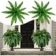 VBVARV 2024 New Faux Ferns for Outdoor,UV Resistant Lifelike Artificial Boston Fern, Large Artificial Ferns for Outdoors,88Pieces,8PCS