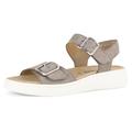 Keilsandalette GABOR Gr. 37, grau (taupe) Damen Schuhe Sandalen