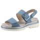 Sandale ARA "MALAGA" Gr. 35, blau (hellblau) Damen Schuhe Sandalen