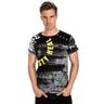 T-Shirt RUSTY NEAL Gr. XXL, schwarz Herren Shirts mit großflächigem Front-Print