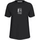 T-Shirt CALVIN KLEIN JEANS PLUS "PLUS DIFFUSED CK REGULAR TEE" Gr. XL (42), schwarz (ck black) Damen Shirts Jersey