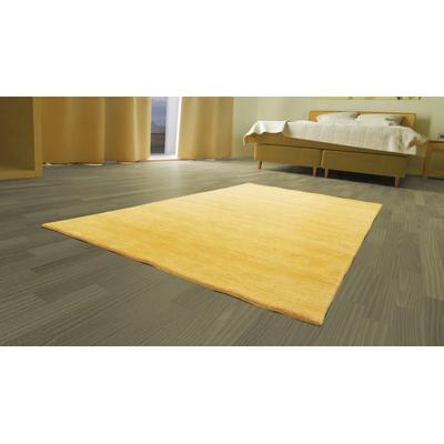 Wollteppich MORGENLAND "Uni - Gabbeh Teppich - Softy", gold (goldfarben), B:60cm H:1,6mm L:90cm, Schurwolle, Teppiche, Gabbeh Optik, Uni Farben, reine Wolle, sehr weicher Flor, Wohnzimmer Image
