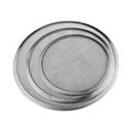 Lot de 2 Plaque de Cuisson pour Pizza au four en Maille d'Aluminium Anti-Adhésif avec Trous et Bord