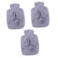 FRCOLOR 3 Pcs Hot Water Bottle Portable Warm Water Bottle Plush Hot Water Warm Hands Hand Warmers Winter Hot Water Bag Mini Hot Water Hot Water Bag with Heat Body Micro-Wave Oven Child