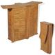 Maison du'Monde - Table pliable de bar 155x53x105 cm Bois de teck