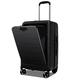 Multigot 20" Carry on Suitcase, Lightweight PC Hard Shell Luggage with USB Charging Port, Laptop Compartment, TSA Lock and 4 Spinner Wheels, Trolley Travel Airline Approved Cabin Luggage (Black)