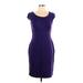 Calvin Klein Casual Dress - Sheath: Purple Dresses - Women's Size 10