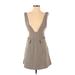 Trafaluc by Zara Casual Dress - Mini: Tan Chevron/Herringbone Dresses - Women's Size X-Small