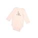 Just One You Made by Carter's Long Sleeve Onesie: Pink Graphic Bottoms - Size 6 Month