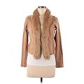 Alfani Faux Fur Jacket: Tan Jackets & Outerwear - Women's Size Medium Petite