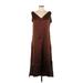 Zara Casual Dress - Midi: Brown Dresses - Women's Size Large