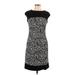 American Living Casual Dress - Sheath: Black Marled Dresses - Women's Size 12