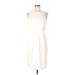 H&M Casual Dress - Shift: Ivory Solid Dresses - New - Women's Size 10