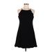 Love Ady Casual Dress - Mini: Black Solid Dresses - Women's Size Medium