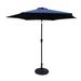Chichoice 8.8 Feet Outdoor Aluminum Patio Umbrella with Round Resin Umbrella Base
