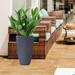 Plant Pots 2 Pack - Modern Indoor/Outdoor Planters for Home Decor - Weather-Resistant Large Flower Pots