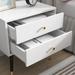 Nightstands with 2 Pull-out Drawers, Bedside Table Portable Side Table