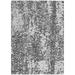 Gray/White 168 x 120 x 0.19 in Area Rug - Orren Ellis Alegandro Area Rug w/ Non-Slip Backing Polyester | 168 H x 120 W x 0.19 D in | Wayfair