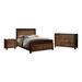 Enitial Lab Wrigley 3 Piece Bedroom Set Wood in Brown | 55.5 H x 79.38 W x 89.13 D in | Wayfair IDF-7072EK-3ND