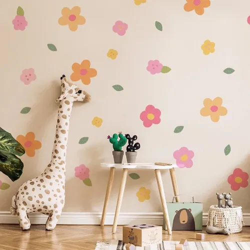 Boho Aquarell Pflanze Blumen Wanda uf kleber für Kinderzimmer Kinderzimmer Kinderzimmer DIY Wandt