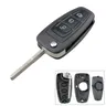 3 pulsanti Car Remote Fob Full Key Case Cover Procter Shell nero per Ford Transit Connect Custom