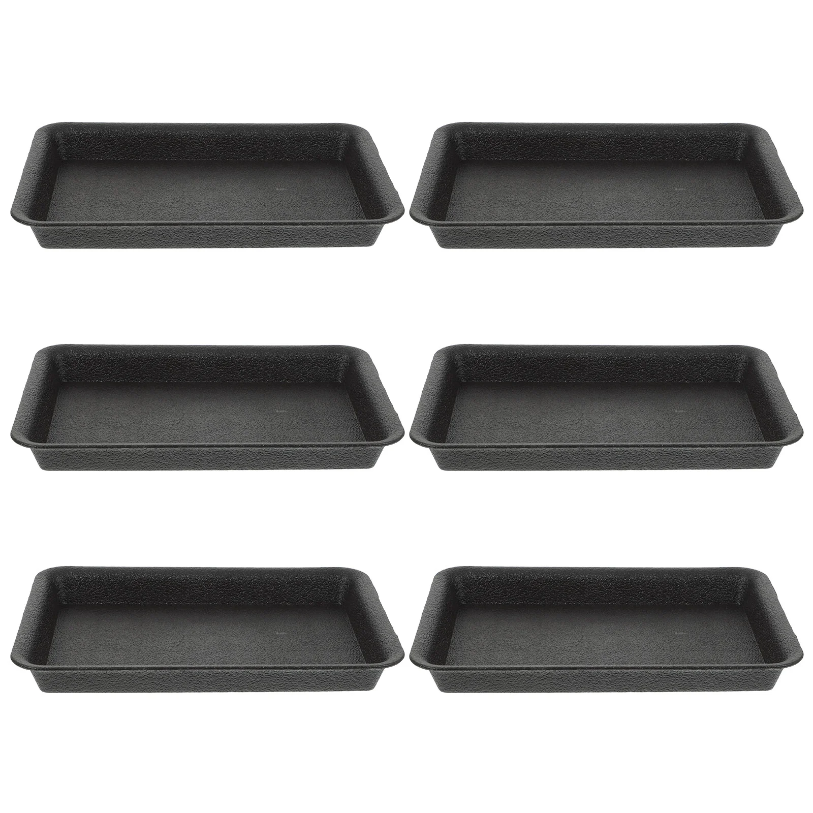 6 Stück Blumentopf Tablett Pflanze Untertassen Tabletts Topf für Pflanzen Desktop Pflanzer Teller fangen Wasser Geschirr Kunststoff Tropf Image