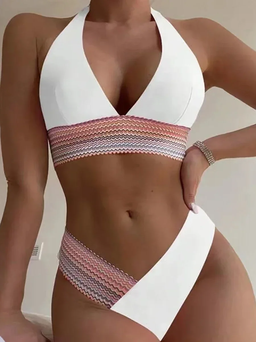 Sexy Bikini 2026 Damen Badeanzug Weibliche Bademode Neckholder Tanga Biquini High Waist Bikini-Sets Brasilianischer Badeanzug Image