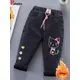 Jeans doublés de velours pour filles pantalons chauds pantalons en peluche College pantalons