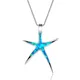 KSRA – colliers à pendentif étoile bleue pour femmes bijoux d'été de plage étoile de mer océan