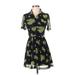 Urban Outfitters Casual Dress: Green Floral Motif Dresses - Women's Size Small