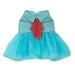 Blue Apparel Western Rhinestone Tutu Pet Dress, X-Small